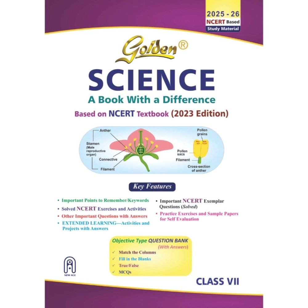 Golden Science: (With Sample Papers) A Book with a Difference Class - 7 (For 2020 Final Exams)