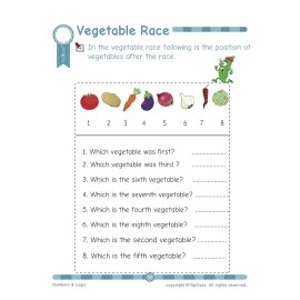 Numbers & Logic: Kindergarten Workbook (Little Genius Series): Teaches Numbers, Numbers in Words, Addition & Subtraction, Time & Money, Patterns, Logic & Mental Ability to Pre-Primary Child (4-6 yrs)