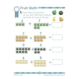 Numbers & Logic: Kindergarten Workbook (Little Genius Series): Teaches Numbers, Numbers in Words, Addition & Subtraction, Time & Money, Patterns, Logic & Mental Ability to Pre-Primary Child (4-6 yrs)