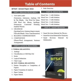 Guide to English & Logical Reasoning for BITSAT with Previous Year Questions & 10 Mock Tests - 5 in Book & 5 Online 10th Edition | PYQs | Revision Material for Physics, Chemistry & Mathematics |