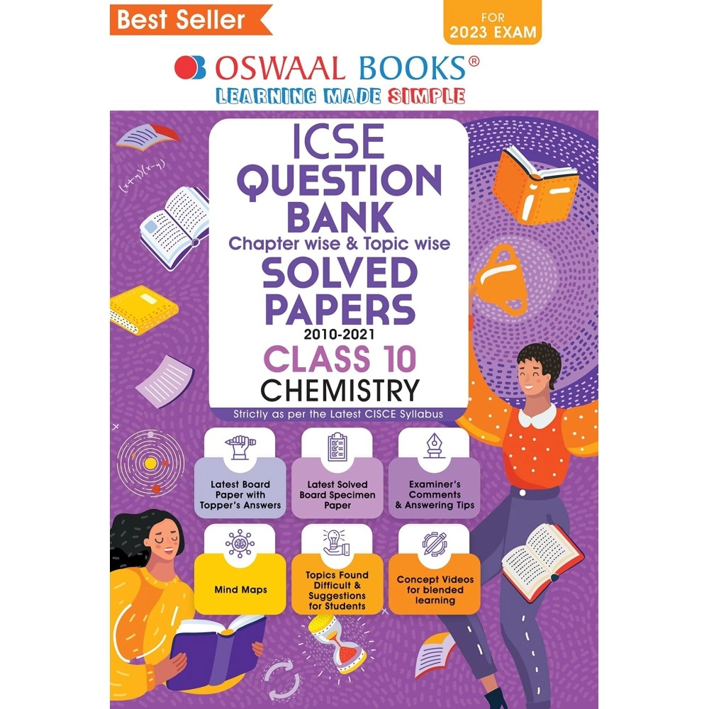 Oswaal ICSE Question Bank Class 10 Chemistry Book (For 2023 Exam)