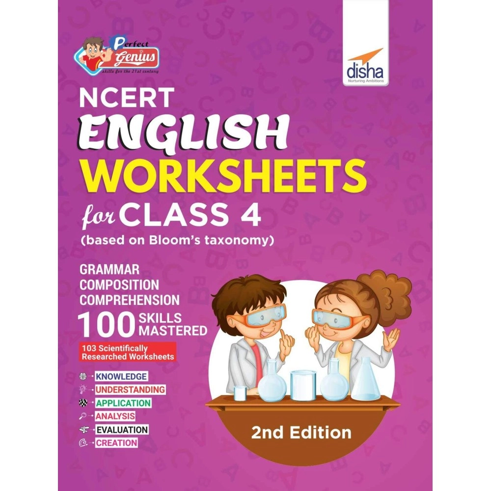 Perfect Genius NCERT English Worksheets for Class 4 (Based on Bloom\'s Taxonomy)