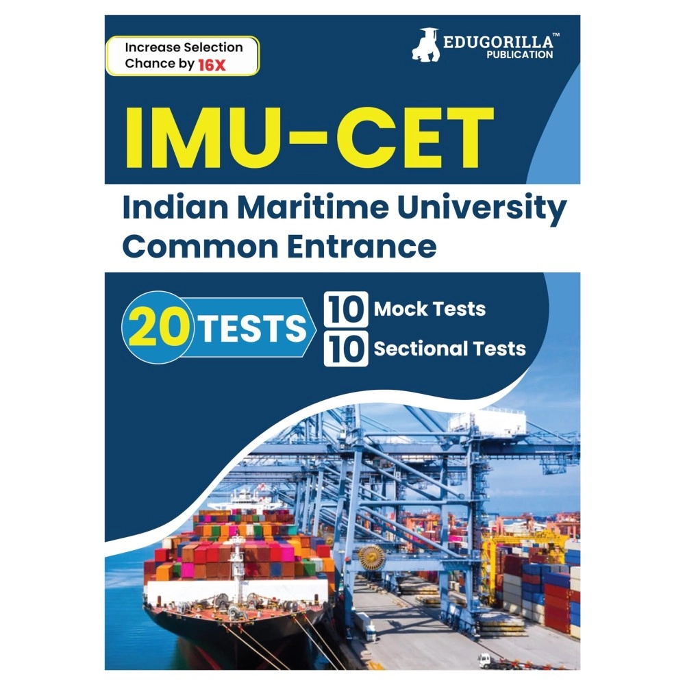 IMU CET 2023: Indian Maritime University Common Entrance Test - 8 Mock Tests and 10 Sectional Tests (2000 Solved Questions) with Free Access to Online Tests