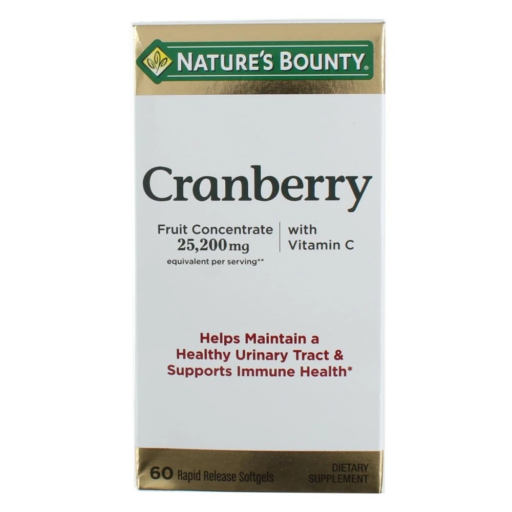 Nature\'s Bounty Cranberry Dietary Supplement 60 Soft Gels (Pack of 2)