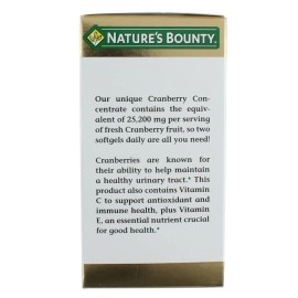 Nature\'s Bounty Cranberry Dietary Supplement 60 Soft Gels (Pack of 2)