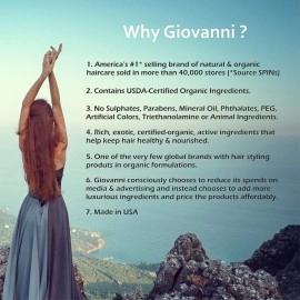 GIOVANNI Mousse Air-Turbo Charged Hair Styling Foam, 7 oz. Each - Lightweight for Natural Curls, Medium to Firm Hold, Wash & Go, No Parabens, Color Safe (Pack of 3)