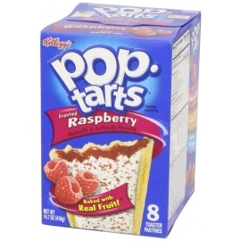 Pop Tarts Kellogg\'s Frosted Raspberry Toaster Pastries 8 ct pack of 2 14.7oz
