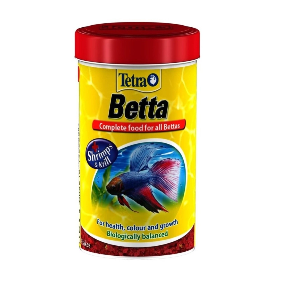 Tetra Betta, Complete Food for All Siamese Fighting Fish 100 ml, with Shrimps & Krill