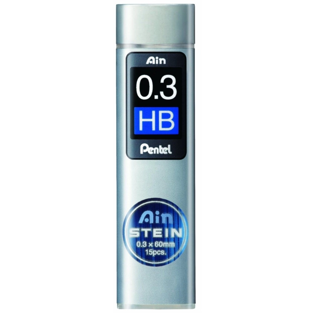 Pentel Mechanical Pencil Lead, Ain Stein, 0.3mm, HB (C273-HB)