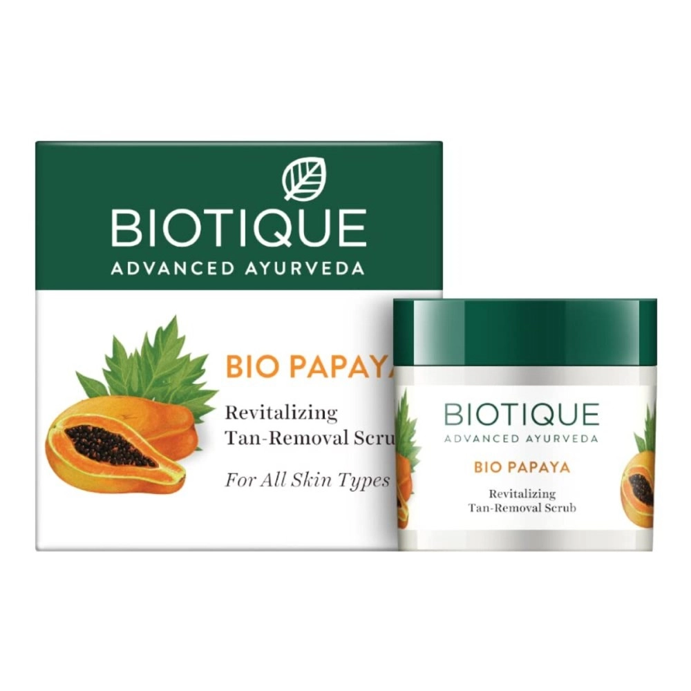 Biotique Bio Papaya Revitalizing Tan Removal Scrub, 75 G, Multi, Gm