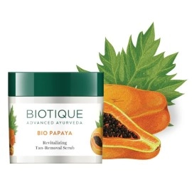 Biotique Bio Papaya Revitalizing Tan Removal Scrub, 75 G, Multi, Gm