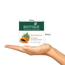 Biotique Bio Papaya Revitalizing Tan Removal Scrub, 75 G, Multi, Gm