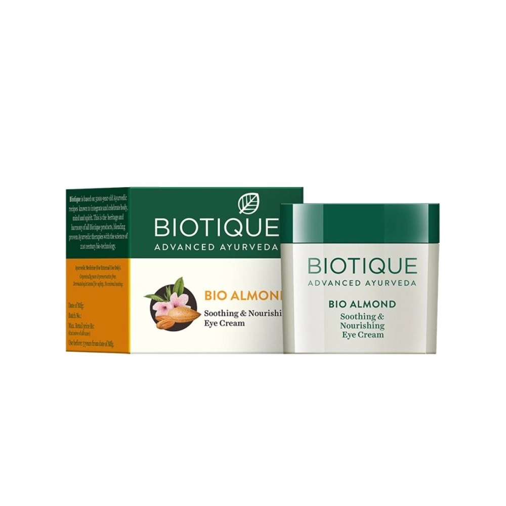 Biotique Bio Almond Soothing And Nourishing Eye Cream, 15g