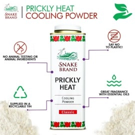 Snake Brand Prickly Heat Original Cooling Powder Classic 280gm