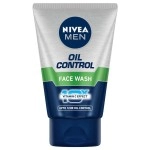 NIVEA Men Face Wash For Oily Skin, Oil Control For 12Hr Oil Control With 10X Vitamin C Effect, 100 G