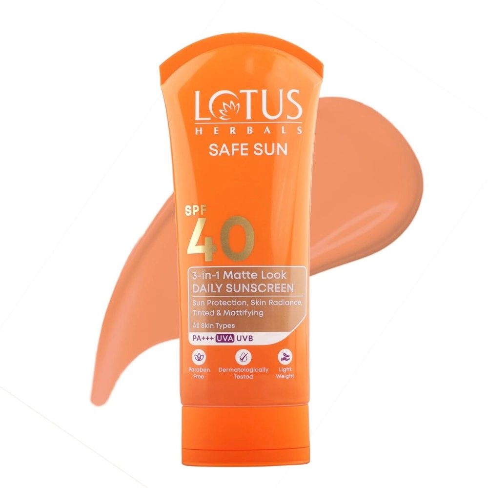 Lotus Herbals Tinted Sunscreen SPF 40 50 Grams Cream, Multi, 100g