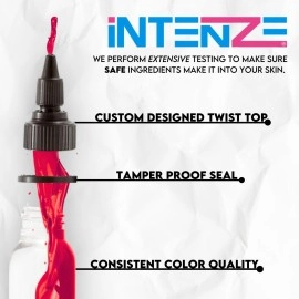 Intenze Tattoo Ink Brightest Tattoo Colour (Bright Red), 1 Oz (30ML)