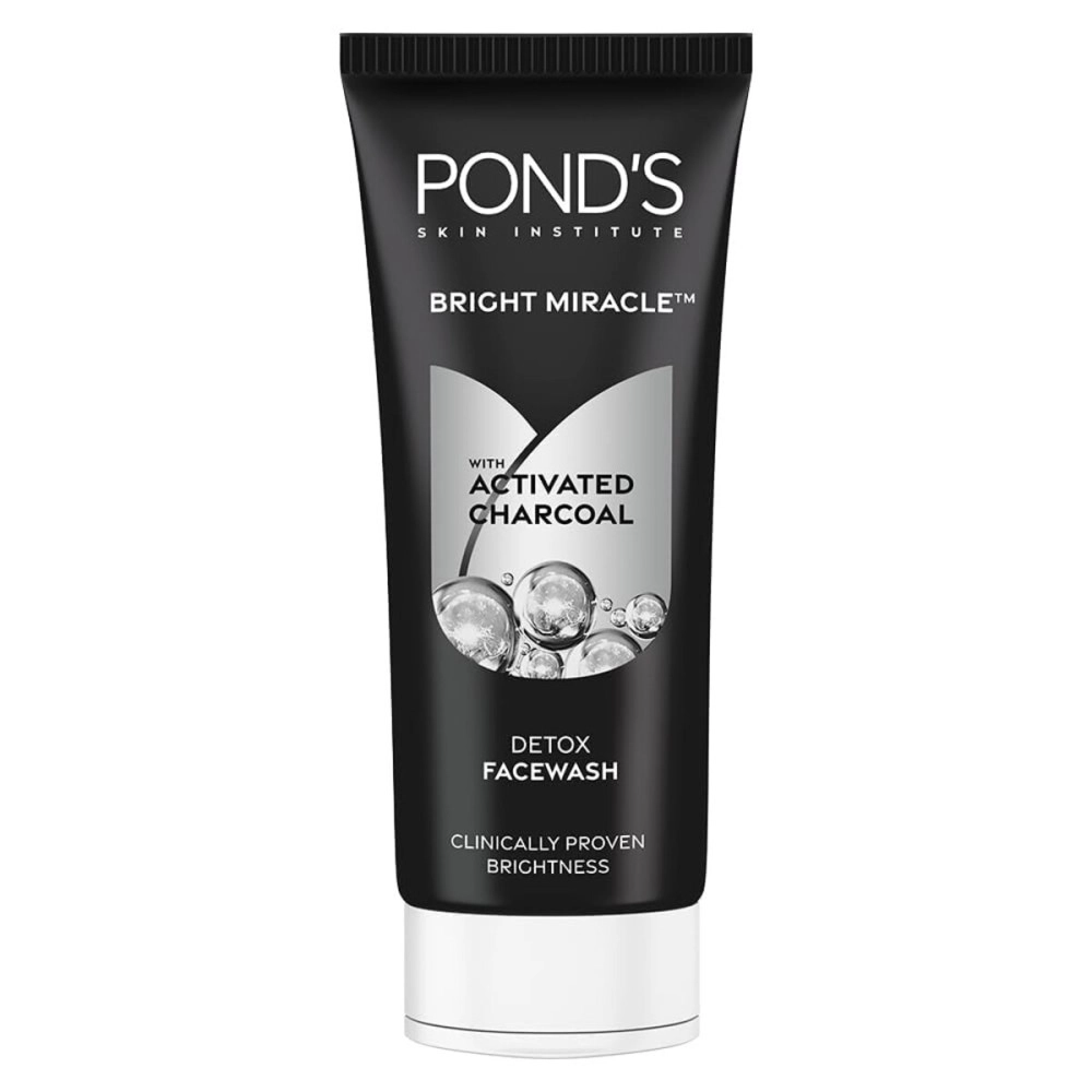 POND\'S Pure Detox Anti-Pollution Purity Face Wash With Activated Charcoal, 100 G