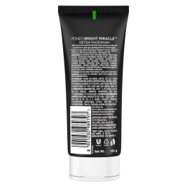POND\'S Pure Detox Anti-Pollution Purity Face Wash With Activated Charcoal, 100 G