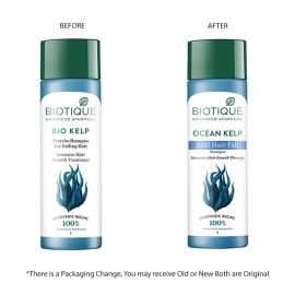 Biotique Bio Kelp Protein Shampoo for Falling Hair Intensive Hair Regrowth Treatment, 190ml, multi