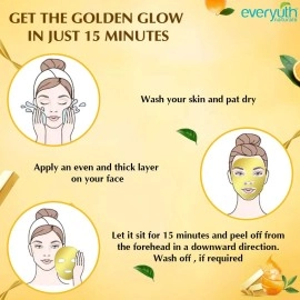 Everyuth Natural Advanced Golden Glow Peel Off Mask Instant Glow Skin 90Gm