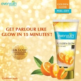 Everyuth Natural Advanced Golden Glow Peel Off Mask Instant Glow Skin 90Gm