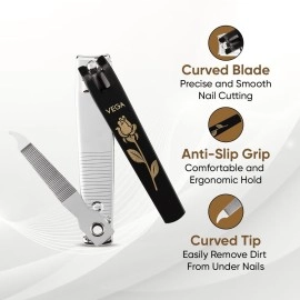 Vega Large Nail Clipper, Black