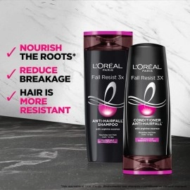 LOral Paris L\'Oreal Fall Resist 3X Anti-Hairfall Shampoo, 360ml (With 10% Extra)