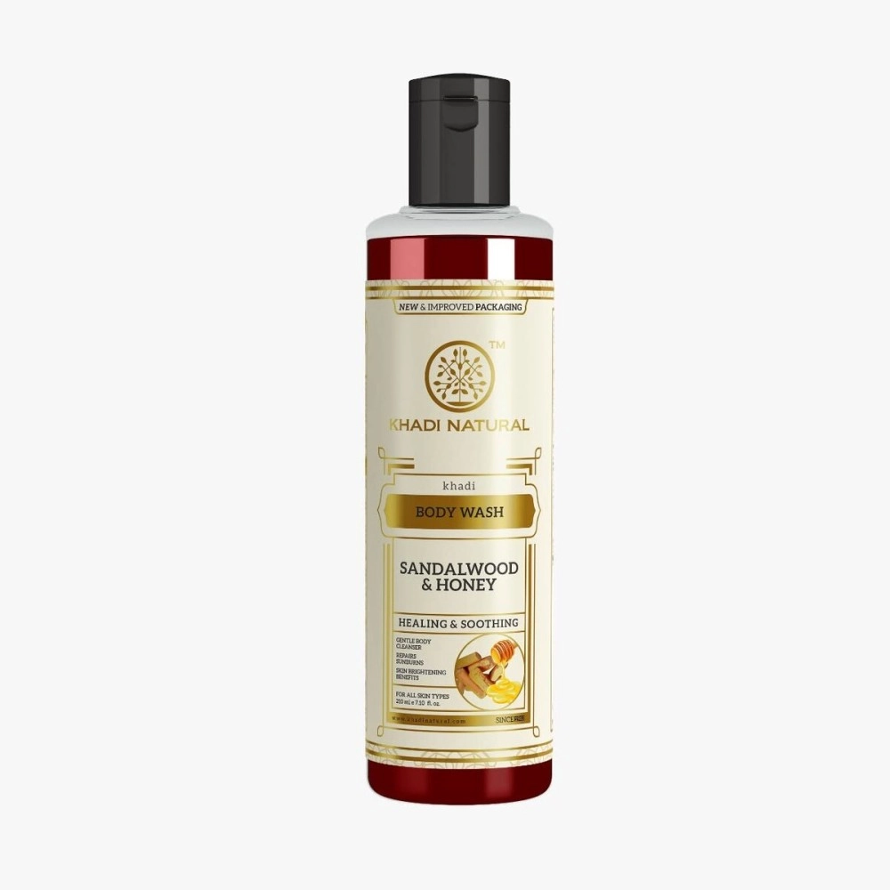 Khadi Natural Sandal and Honey Body Wash, 210ml