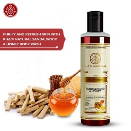 Khadi Natural Sandal and Honey Body Wash, 210ml
