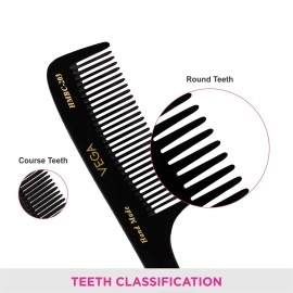 Vega Grooming Comb, Black
