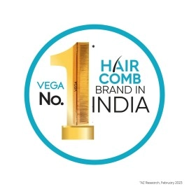 Vega Tortoise Shell Graduated Dressing Comb, Brown