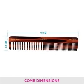Vega Tortoise Shell Graduated Dressing Comb, Brown