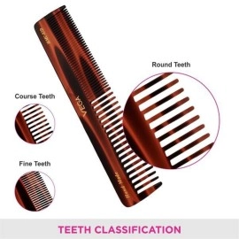 Vega Tortoise Shell Graduated Dressing Comb, Brown