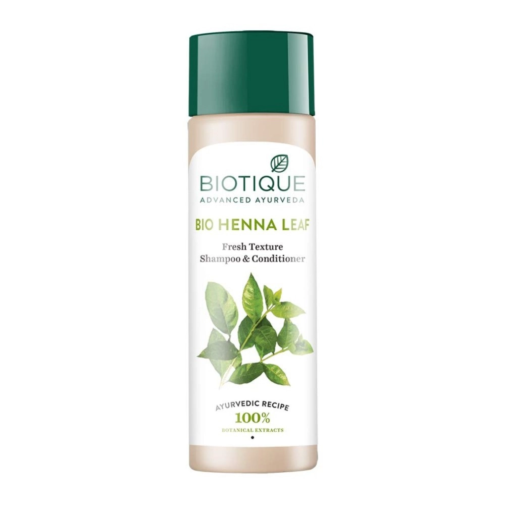 Biotique Bio Henna Leaf Fresh Texture Shampoo and Conditioner, 190 ml