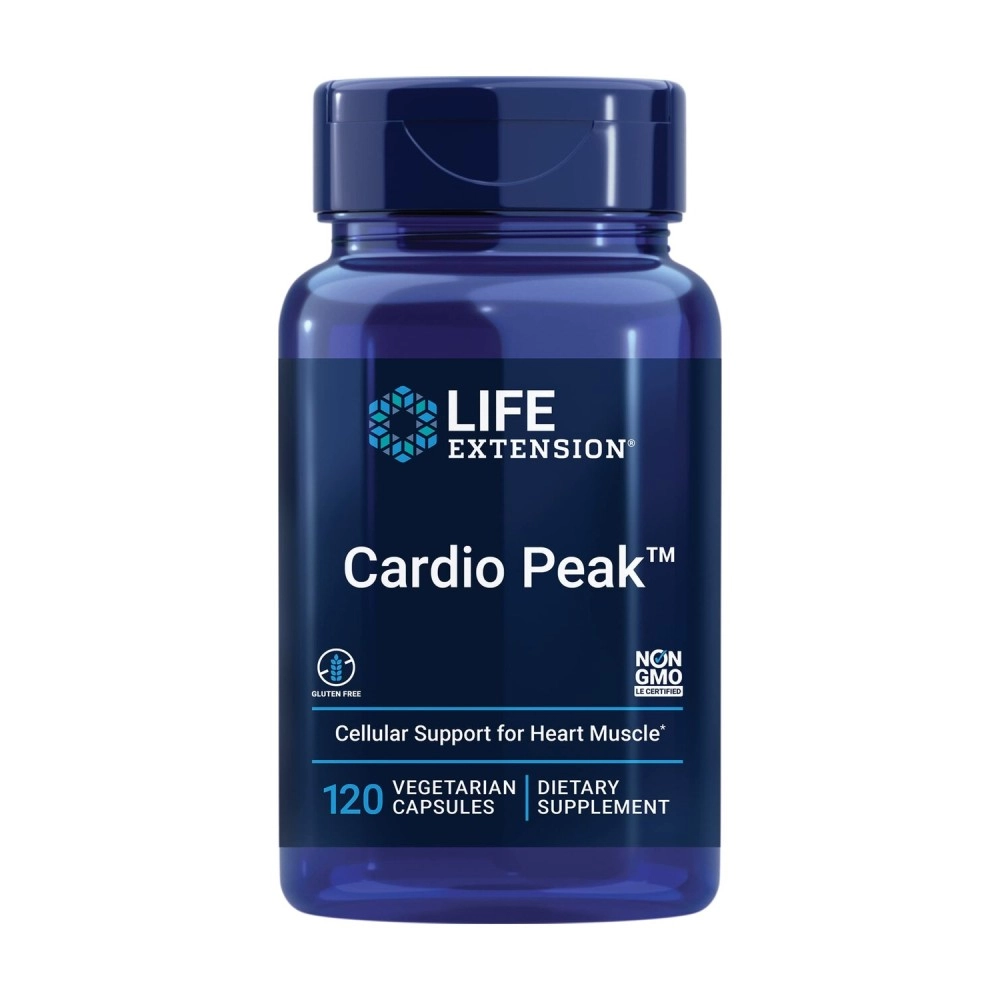 Life Extension Cardio Peak with Standardized Hawthorn and Arjuna, 120 Vegetarian Capsules