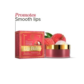KHADI NATURAL Lychee Lip Balm with Beeswax and Sheabutter, 5gms