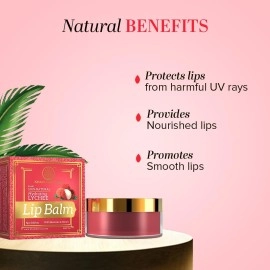 KHADI NATURAL Lychee Lip Balm with Beeswax and Sheabutter, 5gms