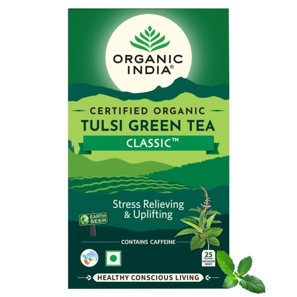 Organic India Tulsi Green Tea Classic - 25 Tea Bags