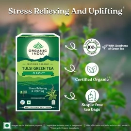 Organic India Tulsi Green Tea Classic - 25 Tea Bags