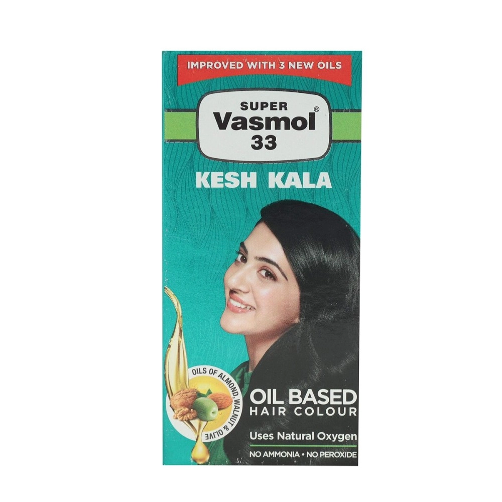 Vasmol Super 33 Kesh Kala with Almond Protein & Neem Extract Hair Care Oil - 50 ml