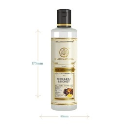 Khadi Natural Shikakai And Honey Herbal Hair Conditioner, Sls And Paraben Free, 210 Ml