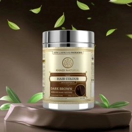 Khadi Natural Herbal Hair Color Dark Brown Latest International Packaging (150 G)