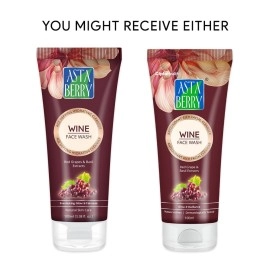 Astaberry Wine Face Wash (100 ml)-Age Defying Hydrating Cleanser- Pack of 2