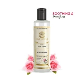 Khadi Natural Rose Water Herbal Skin Toner, 210ml