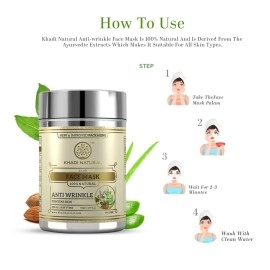 Khadi Natural Anti Wrinkle Herbal Face Mask, 50g