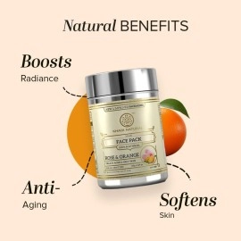 Khadi Natural - Ayurvedic Rose and Orange Face Pack, 50g