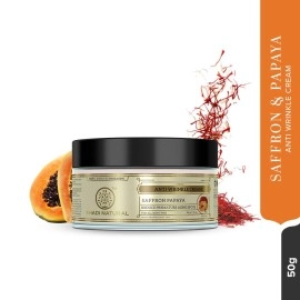 Khadi Natural Saffron and Papaya Herbal Anti Wrinkle Cream, 50g