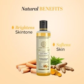 Khadi Natural Sandal and Turmeric Body Wash, 210 ml