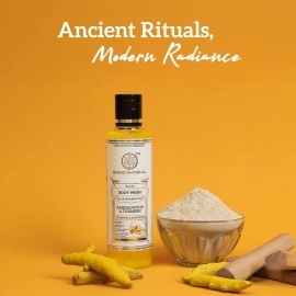 Khadi Natural Sandal and Turmeric Body Wash, 210 ml